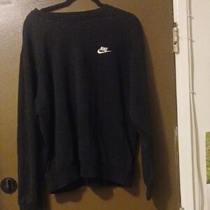 Nike Women's Black Crew Neck Sweater